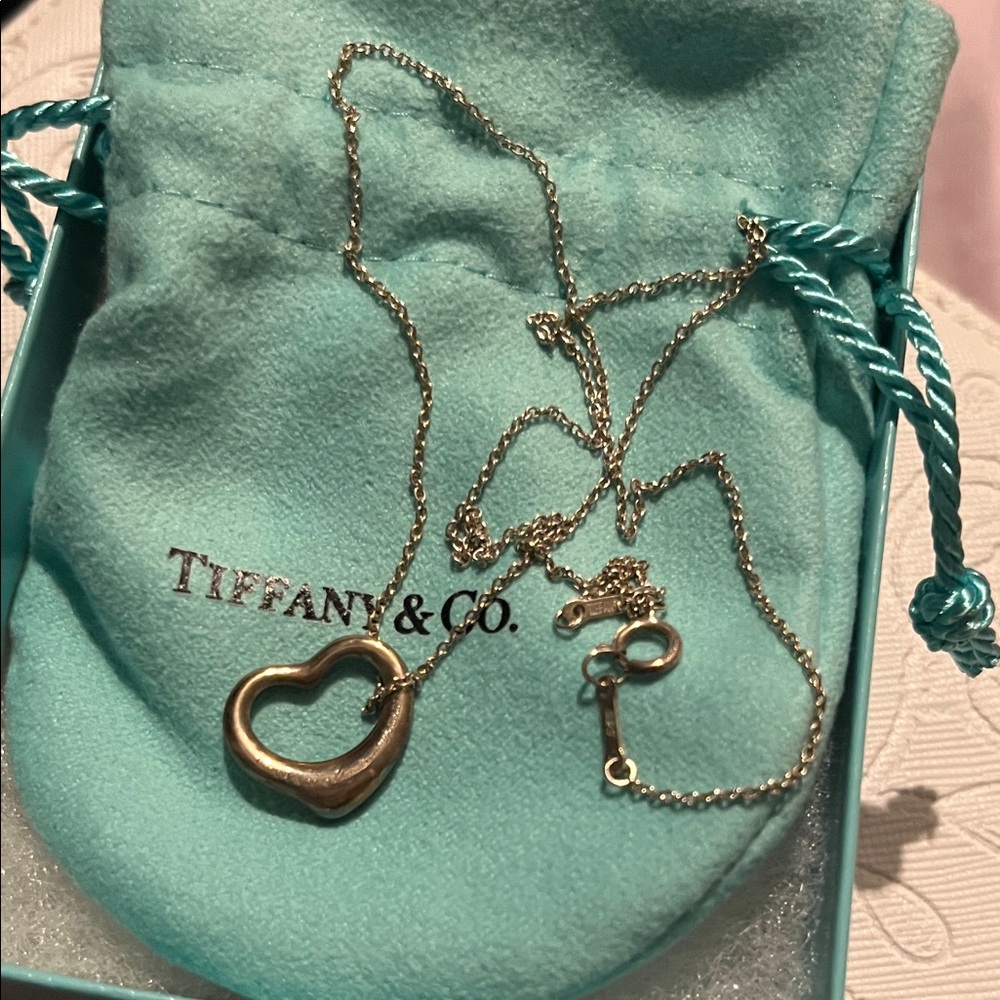 Tiffany & Co. Silver Open Heart Pendant